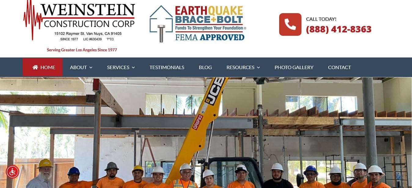Weinstein Construction Foundation Repair & Earthquake Retrofitting Experts