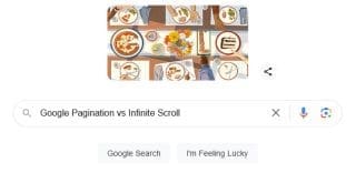 Google pagination vs infinite scroll